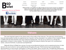 Tablet Screenshot of bsoballet.com
